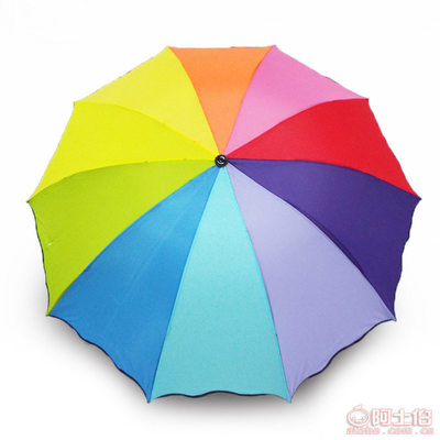 恒盛雨傘廠家現(xiàn)貨批發(fā) 彩虹傘、三折傘與定制廣告?zhèn)愕膭?chuàng)意之選